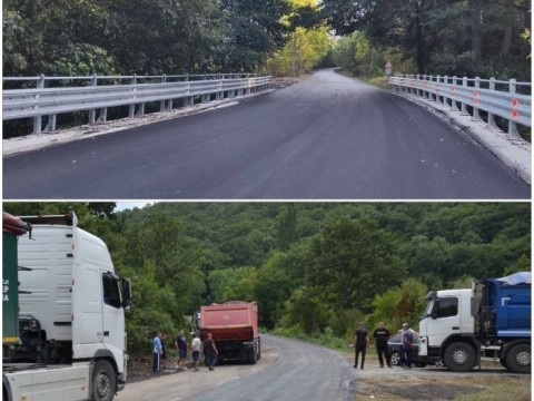 Основният ремонт на пътя за село Жеравна е пред приключване