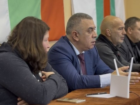  Стефан Радев приветства участниците в Държавното първенство по борба, което се провежда в Сливен