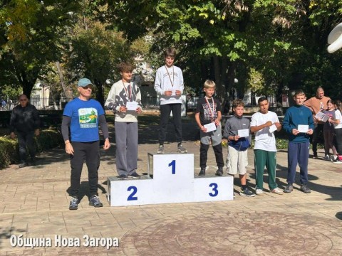 Ученици от Нова Загора се включиха в мемориалния пробег „Петко Йорданов – Динко Ганчев“