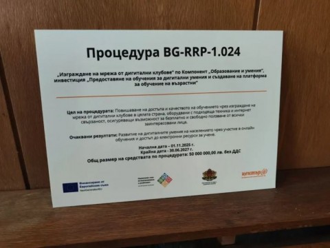 Дигитален клуб отвори врати в НЧ „Съгласие-Напредък 1870“ – Котел