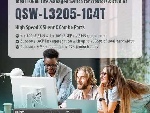 QNAP пуска QSW 3000 изцяло 10GbE Lite-Managed комутатор 