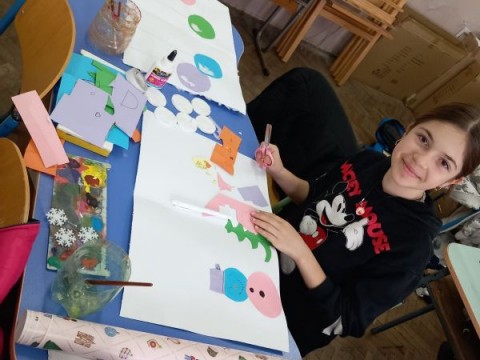 Коледна картичка -участие в конкурс  Коледна Магия“ 2025