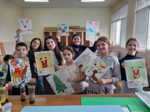 Коледна картичка -участие в конкурс  Коледна Магия“ 2025