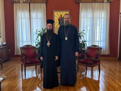 Сливенският митрополит Арсений посети митрополита на Солун