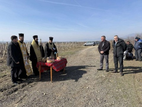 Посрещане на копието на Чудотворната Атонска икона "Света Богородица Скоропослушница" в Поморийския манастир