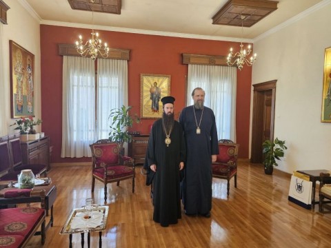 Сливенският митрополит Арсений посети митрополита на Солун 