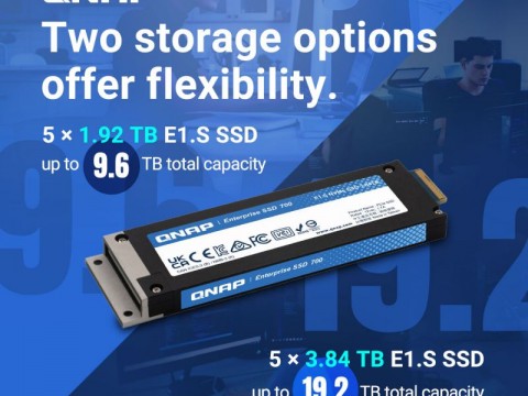 QNAP пуска NASbook с инсталирани корпоративен клас E1.S SSD за висока производителност и надеждност 