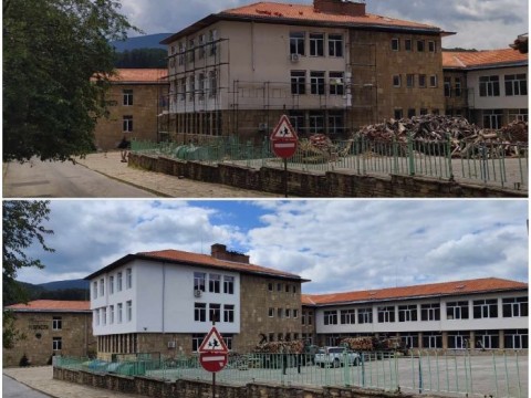 Средно училище „Георги Ст. Раковски“ в Котел ще посрещне новата учебна 2023/2024 г. в ремонтирана сграда