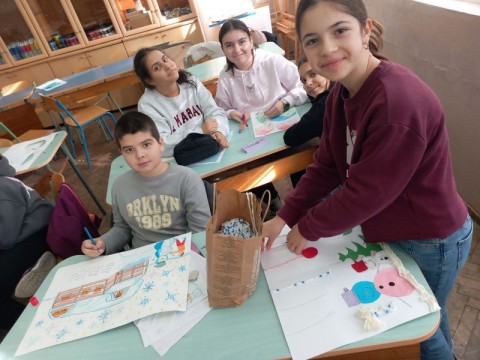 Коледна картичка -участие в конкурс  Коледна Магия“ 2025