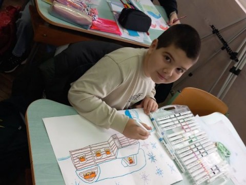 Коледна картичка -участие в конкурс  Коледна Магия“ 2025