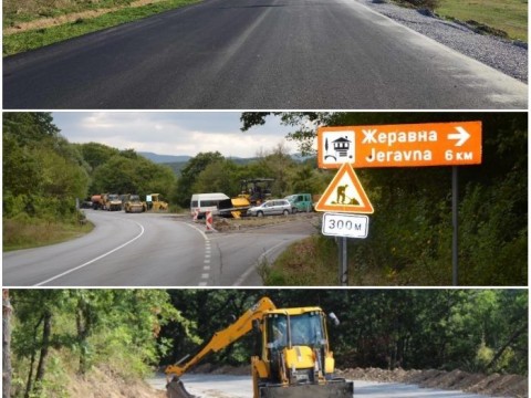 Основният ремонт на пътя за село Жеравна е пред приключване