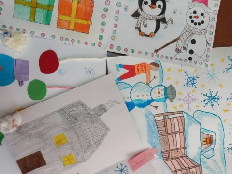 Коледна картичка -участие в конкурс  Коледна Магия“ 2025